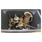 Antique Oiling Cans & Cans of Oil