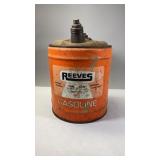 Reeves 5 Gal. Metal Gasoline Can