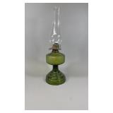 Green Glass Oil Lantern