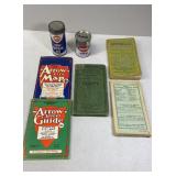 Antique Travelers/Street Guides/ Maps & Cans