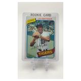 1980 Topps Lou Whitaker Rookie Card