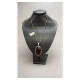 Multy Onyx Pendant Necklace W/Chain