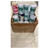 Box of Texaco S3 One Quart Oil Cans