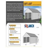 25FT x 33FT Double Garage Metal Shed