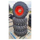 12-16.5 Forerunner Skid Steer Tires On Rims