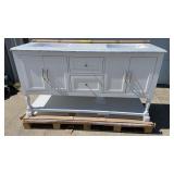 New-60IN Elizabeth Bathroom Vanity W/ Hardware