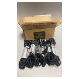 6 Braided 9 Ft 3 Plug Interior Extension Cords