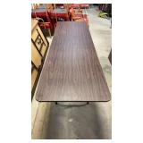 8FT X 30IN Folding Wood Table