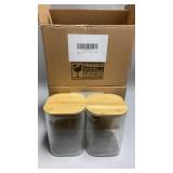 4 Glass Food Storage Containers