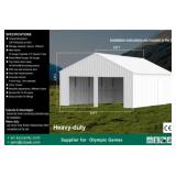 23FT X 22FT Double Garage Metal Shed