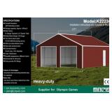 23FT X 22FT Double Garage Metal Shed