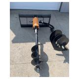 Skid Steer Auger Drive W/12 & 18' Bits