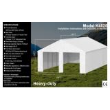 45FTx25FT Double Garage Steel Barn Shed