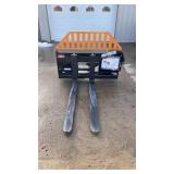 Wolverine 48' Skid Steer Hydraulic Pallet Forks