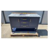 New-48IN Single Manhattan Vanity Navy Blue