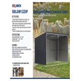 12FTx20FT Galvanized Metal Livestock Shed