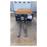 Wolverine 48' Skid Steer Hydraulic Pallet Forks