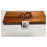 SALM Hand Crafted Cutlery In Walnut Engraved Box