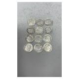 12 Silver Dimes