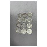 12 Silver Dimes