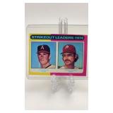 1975 Topps Mini Ryan/Carlton 74ï¿½ Strikeout Leaders