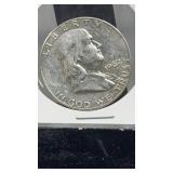 1962 Ben Franklin Silver Half Dollar