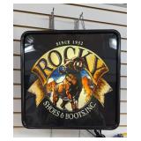 Rocky Boots Advertising Light Up Signage