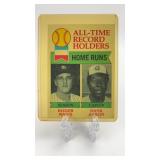 1979 Topps Maris/Aaron All-Time HR Record Holders