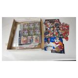 Box of Football & Baseball