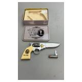 Jesse James Pistol Knife W/Bullet Knife in Metal