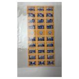 1948 Sheet of Syracuse Centennial Stamps- Yellow