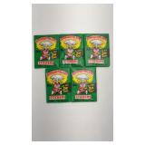 5-Unopened 1986 Garbage Pail Kids 3rd Series Packs