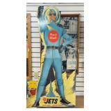 Red Ball Jets Cardboard Advertisement Signage