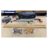 Sony Radio & SR2000 Clock W/Rulers & Grabbers