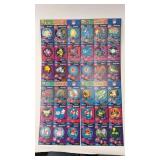 4-1999 BK Uncut Card Sheets #ï¿½s 2,4,6 & 8