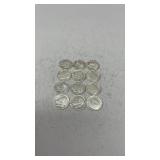 12 Silver Dimes