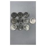 10 Kennedy Half Dollars
