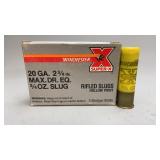 20 Gauge Winchester Rifled Slugs 2-3/4" 3/4OZ 5RDS