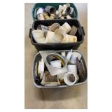 3 Totes Plastic Pipe Fittings 3"-4ï¿½-2ï¿½