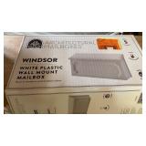 Plastic White Wall Mount Mailbox