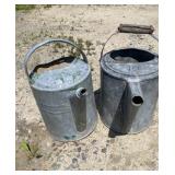 2 Galvanized Water Cans