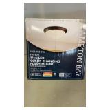 Hampton Bay 11" Flush Mount Ceiling Light-Satin