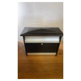 Galvanized Black Wall Mount Mailbox