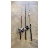 3 Fishing Poles