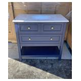 36IN Blue Bathroom Vanity Cabinet (Brand New!!!)