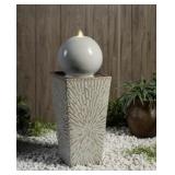 Style Selections LED Lighted Sphere Fountain
