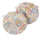 Jamboree Round Outdoor Seat Cushion (2-Pack)