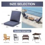 Patio Deep Seat Cushion for Sofa-Blue