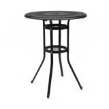 Patio Cast Aluminum Round Bar Table 32" Round