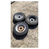 3 Tires on Rims 4.80-12
